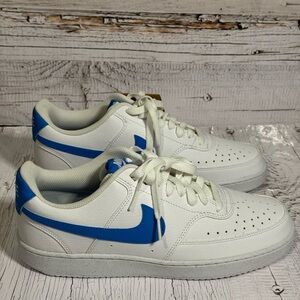 NEW NIKE Court Vision Low White/Lt Photo Blue
